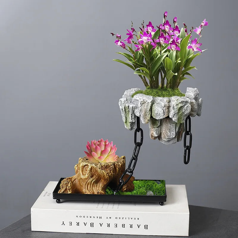 Magnetic Floating Planter with 360° Rotation - EleganceStone 2
