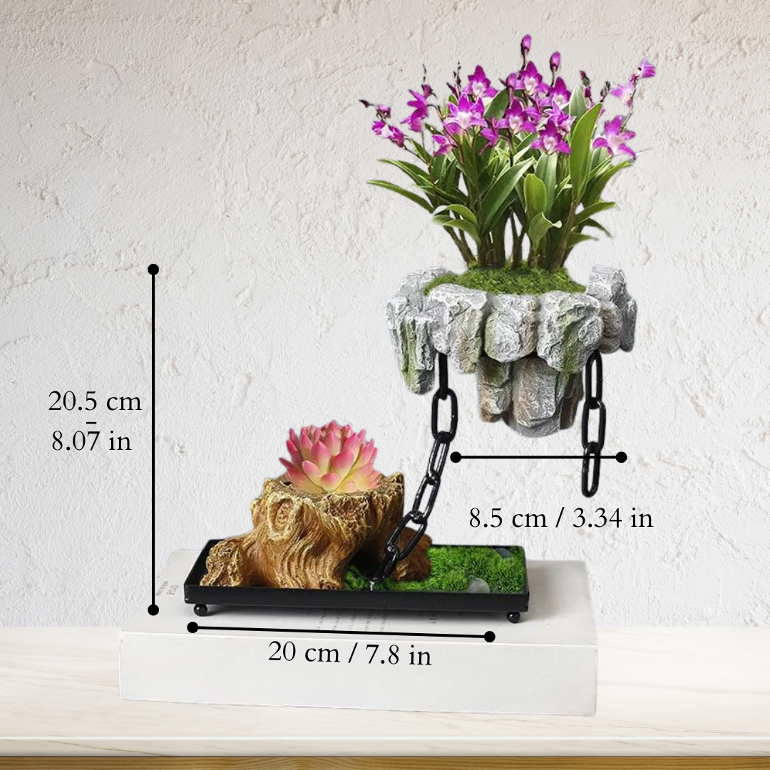 Magnetic Floating Planter with 360° Rotation - EleganceStone 3
