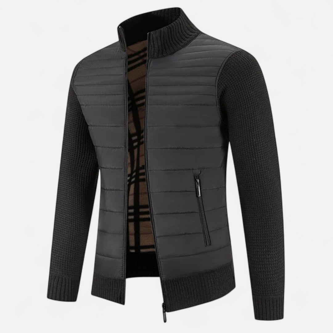 Maison Dresson | Men’s Fleece Stand-Collar Patchwork Jacket 1