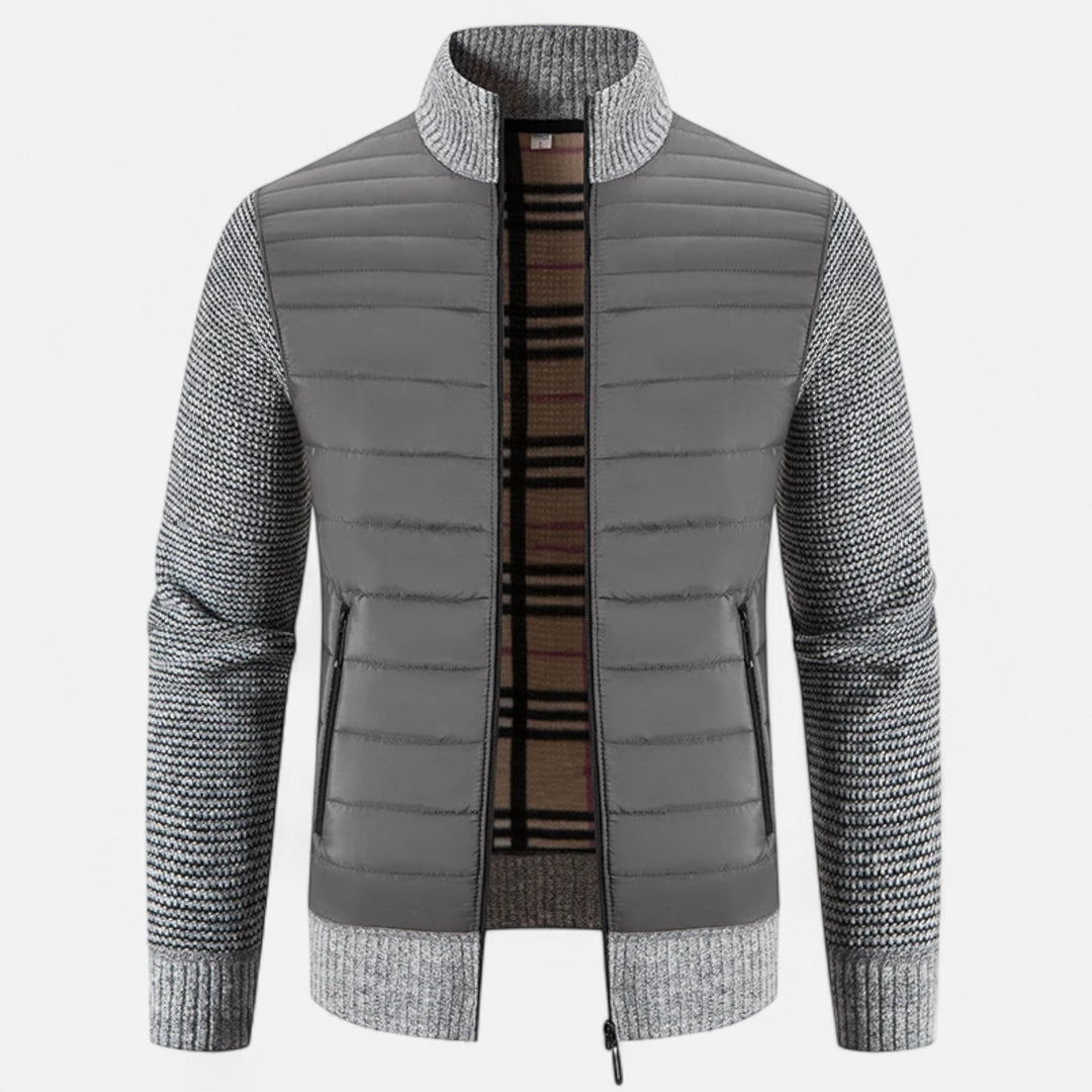 Maison Dresson | Men’s Fleece Stand-Collar Patchwork Jacket 6