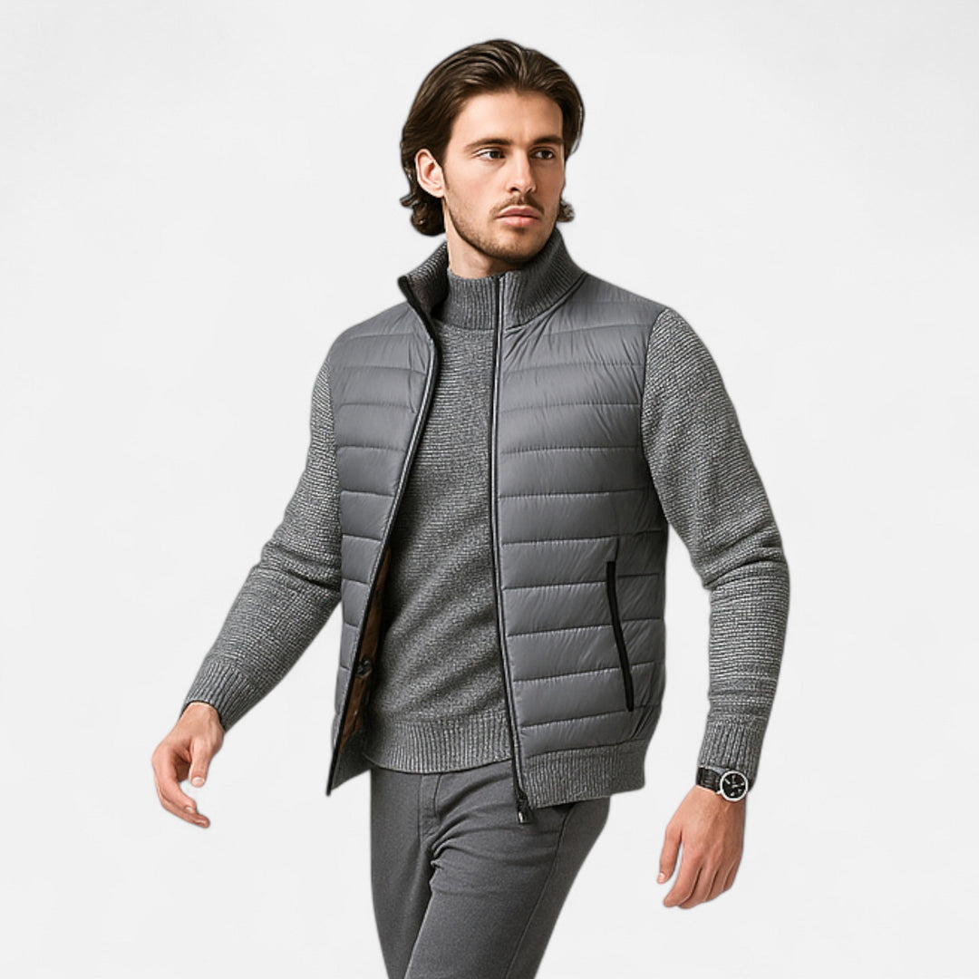 Maison Dresson | Men’s Fleece Stand-Collar Patchwork Jacket 7