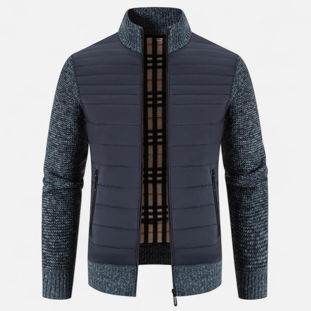 Maison Dresson | Men’s Fleece Stand-Collar Patchwork Jacket 9