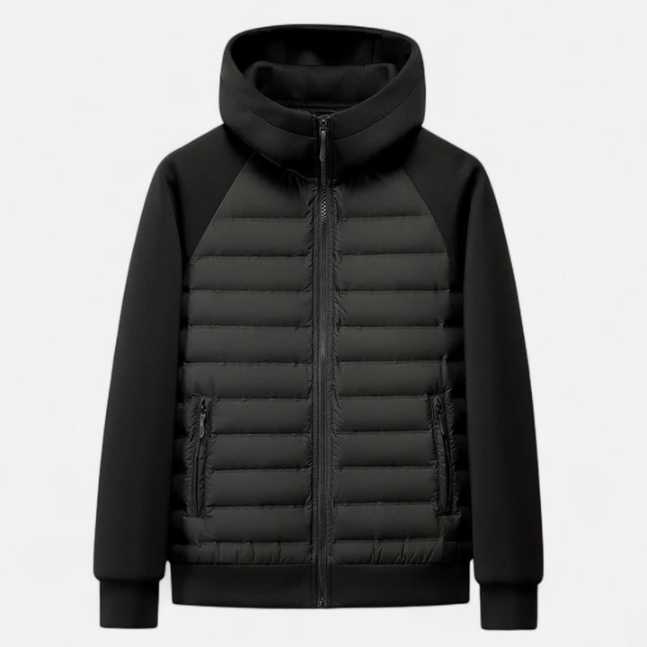 Maison Dresson | Men’s Hooded Down Jacket – Spliced Quilted Style 0