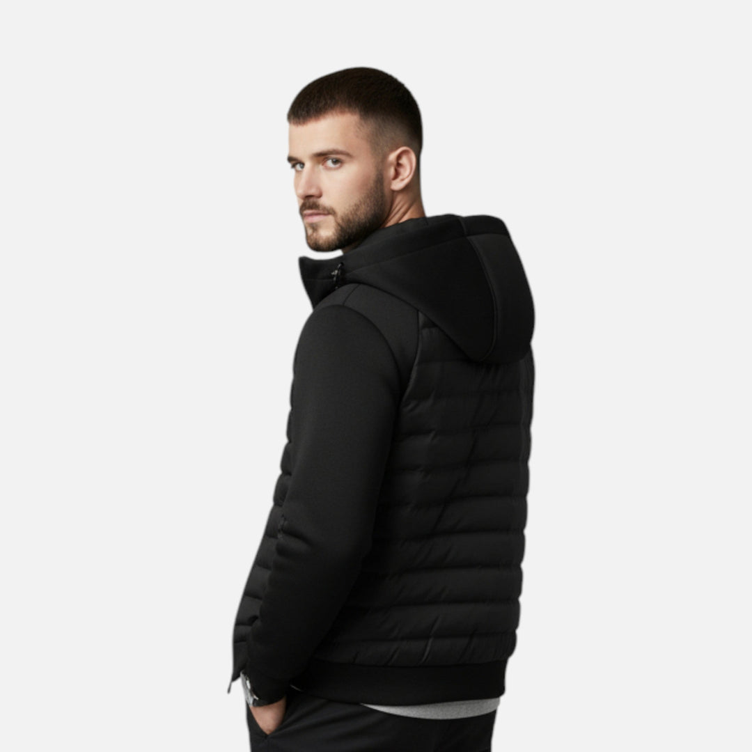 Maison Dresson | Men’s Hooded Down Jacket – Spliced Quilted Style 3