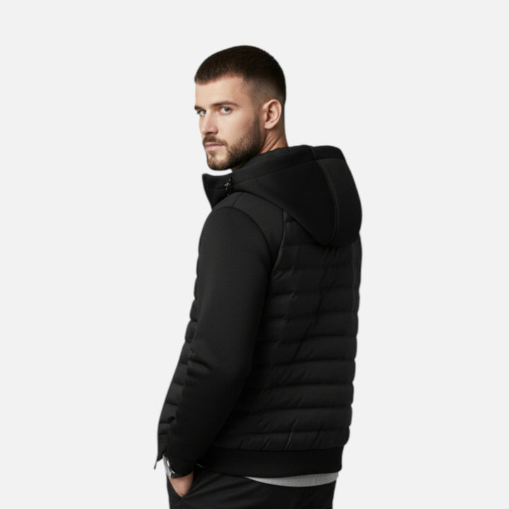 Maison Dresson | Men’s Hooded Down Jacket – Spliced Quilted Style 3