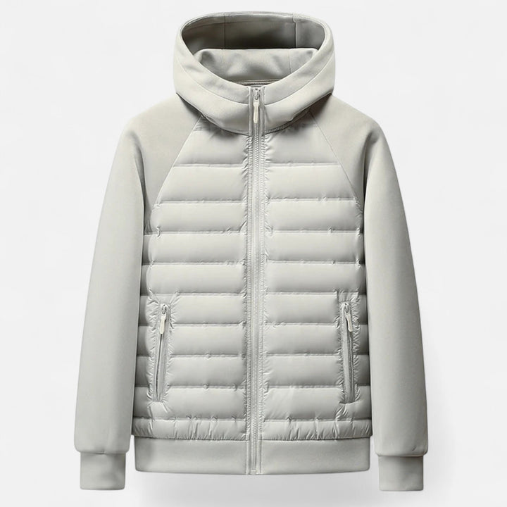 Maison Dresson | Men’s Hooded Down Jacket – Spliced Quilted Style 4