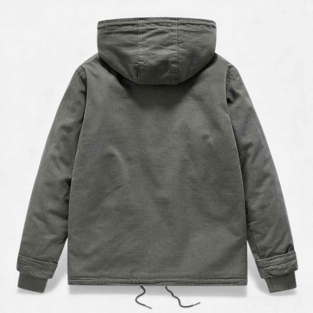 Maison Dresson | Men’s Lamb Fleece Hooded Winter Coat 6