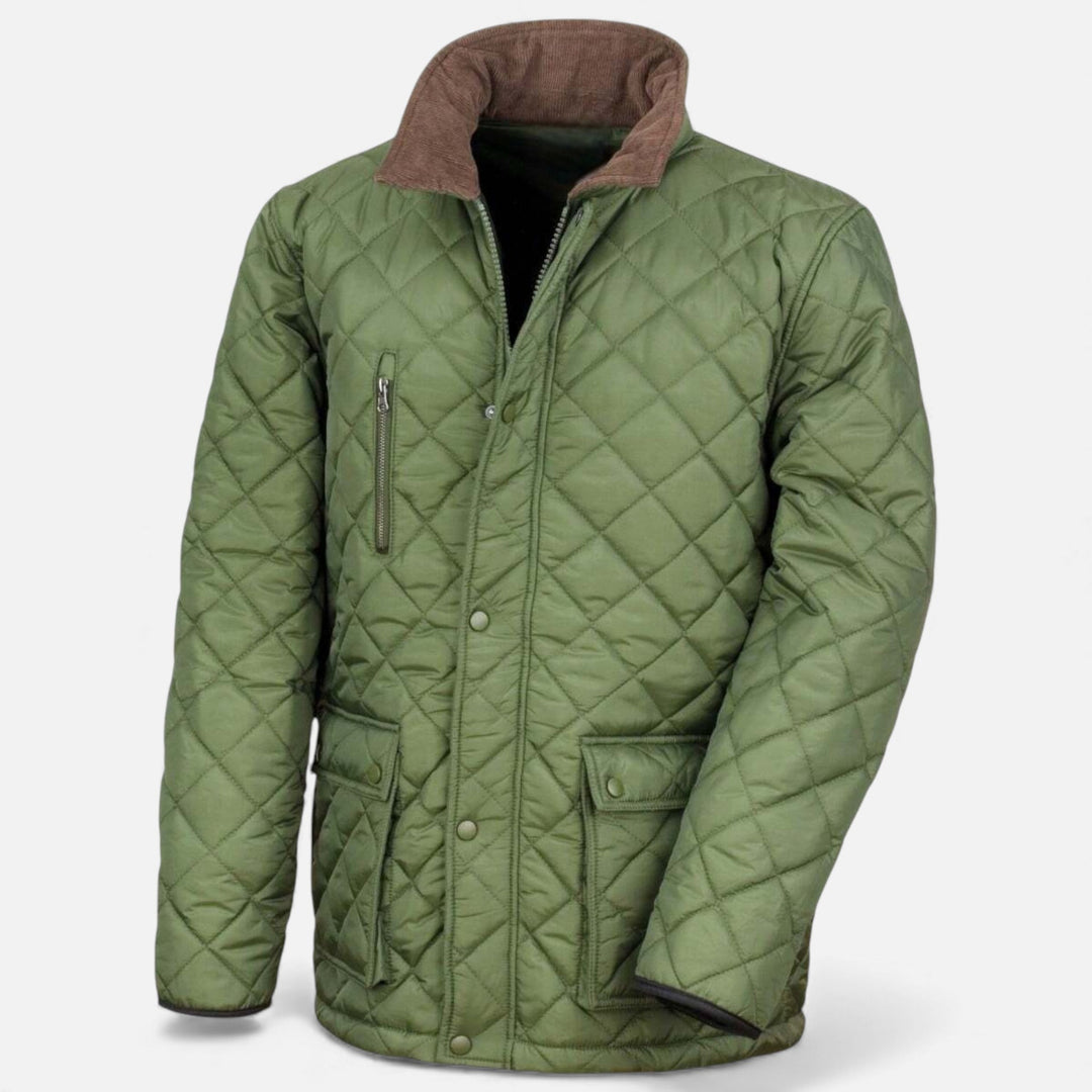 Maison Dresson | Men’s Quilted Gold Fleece-Lined Jacket 0