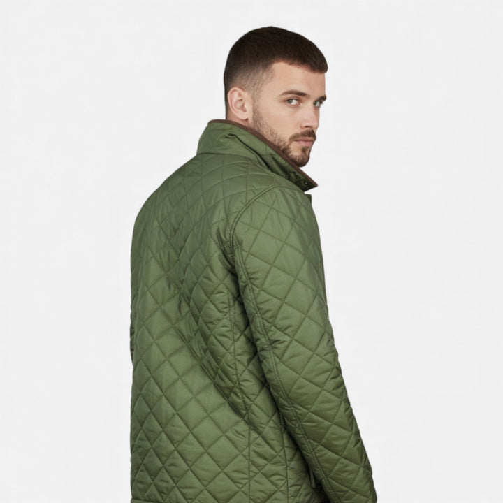 Maison Dresson | Men’s Quilted Gold Fleece-Lined Jacket 2