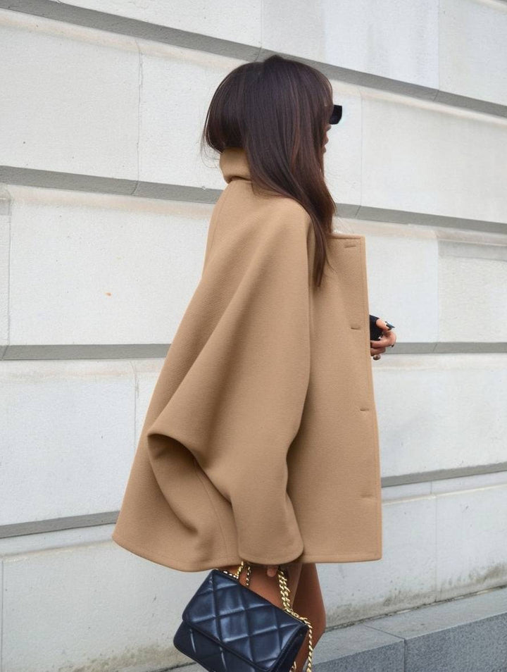 Women’s Faux Wool Oversized Batwing Cardigan