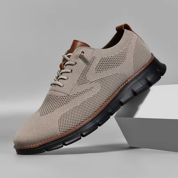 Men’s Flyknit Wingtip Cushioned Lightweight Sneakers