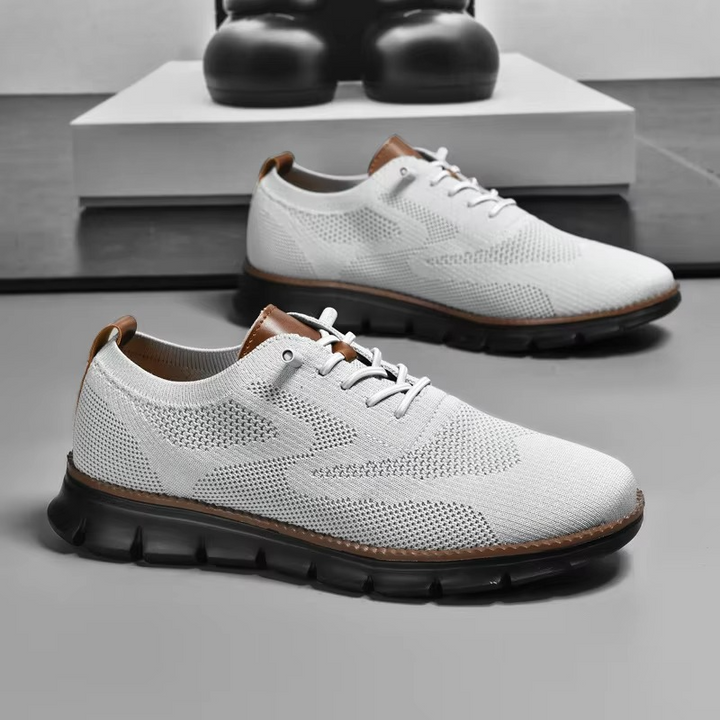 Men’s Flyknit Wingtip Cushioned Lightweight Sneakers