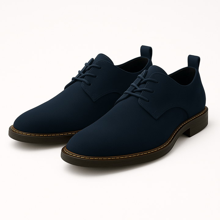 Men’s Faux Leather Lace-Up Derby Dress Shoes