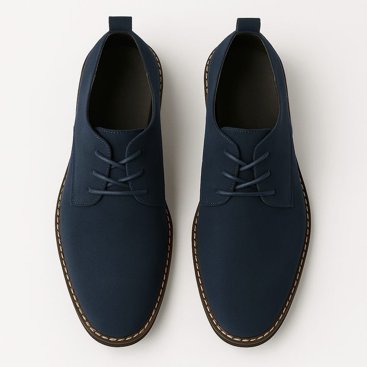 Men’s Faux Leather Lace-Up Derby Dress Shoes