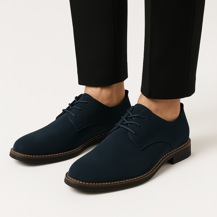 Men’s Faux Leather Lace-Up Derby Dress Shoes