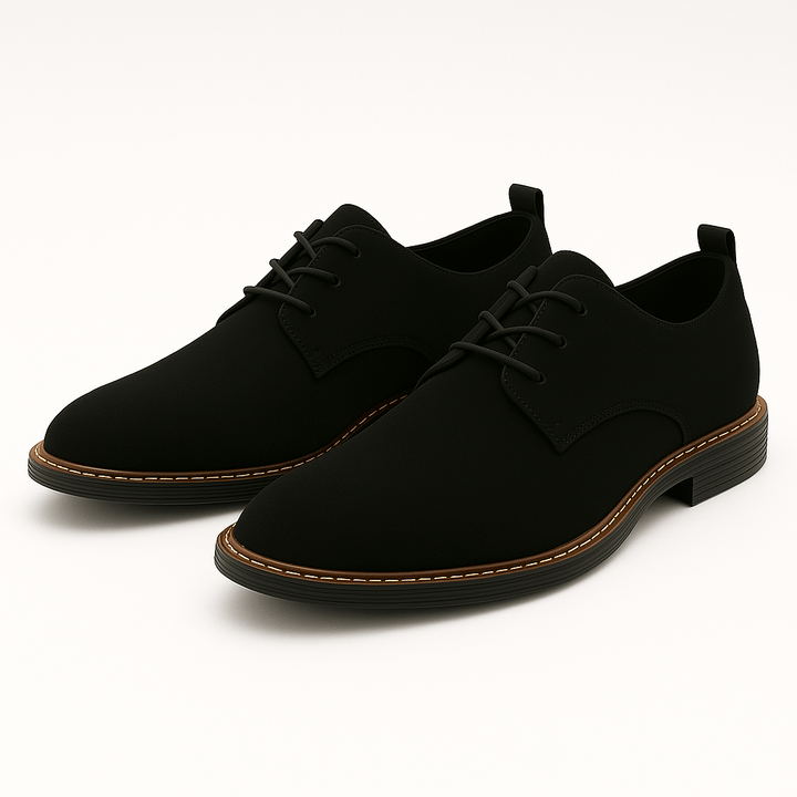 Men’s Faux Leather Lace-Up Derby Dress Shoes