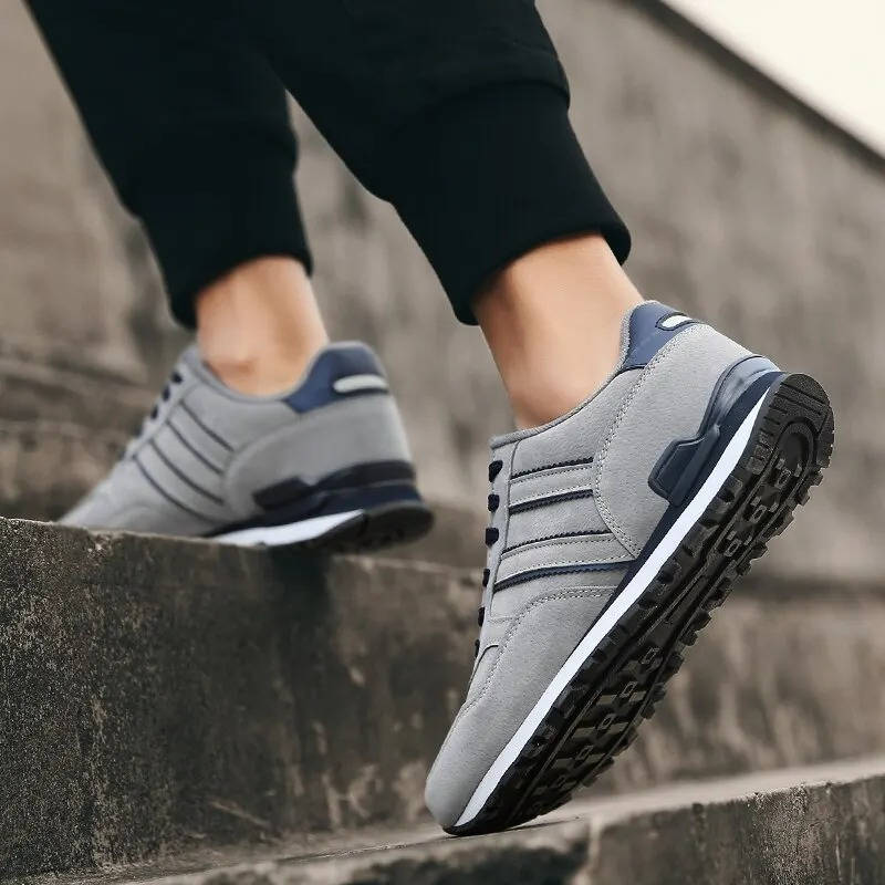 Men’s Suede-Finish Athletic Sneakers