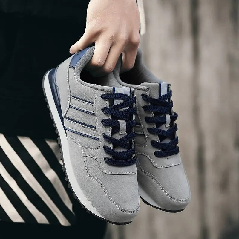 Men’s Suede-Finish Athletic Sneakers