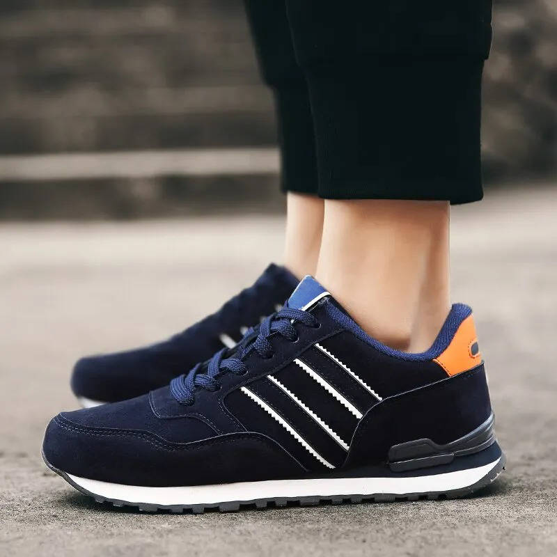 Men’s Suede-Finish Athletic Sneakers