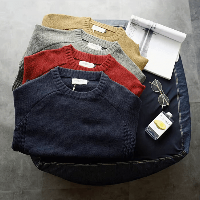 Men's Classic Elbow Patch Sweater - Oliver 4