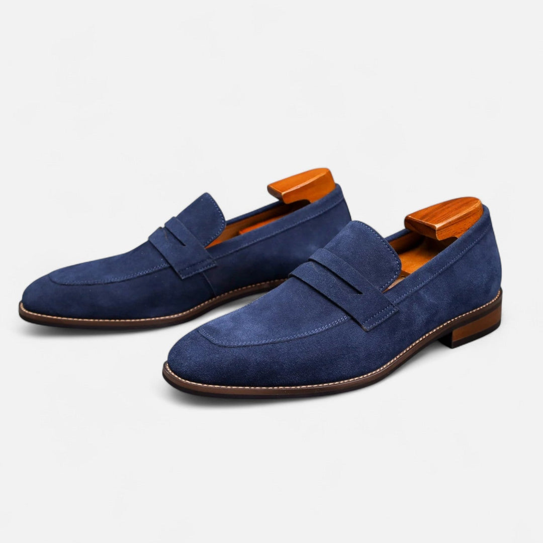 Men’s Faux Suede Penny Loafer Dress Shoe