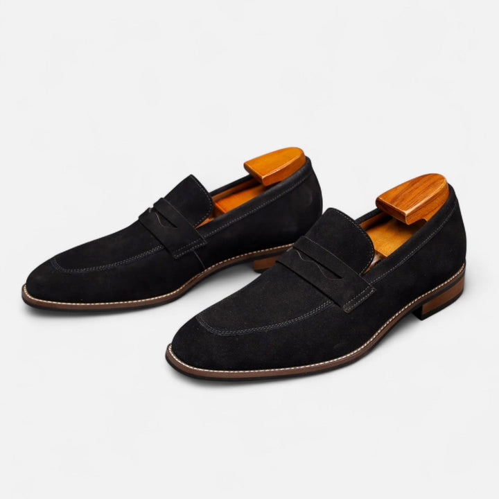 Men’s Faux Suede Penny Loafer Dress Shoe