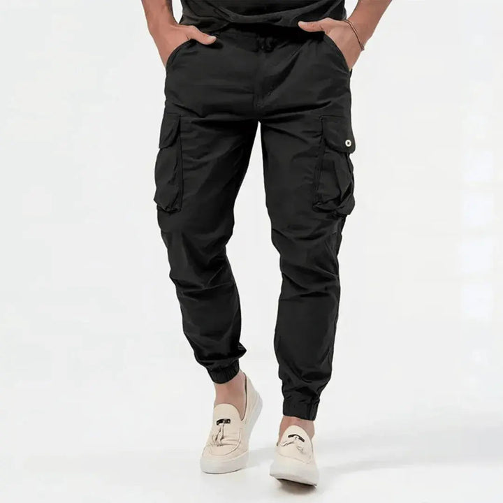 Men's Comfortable Cotton Cargo Joggers - Lucas 0