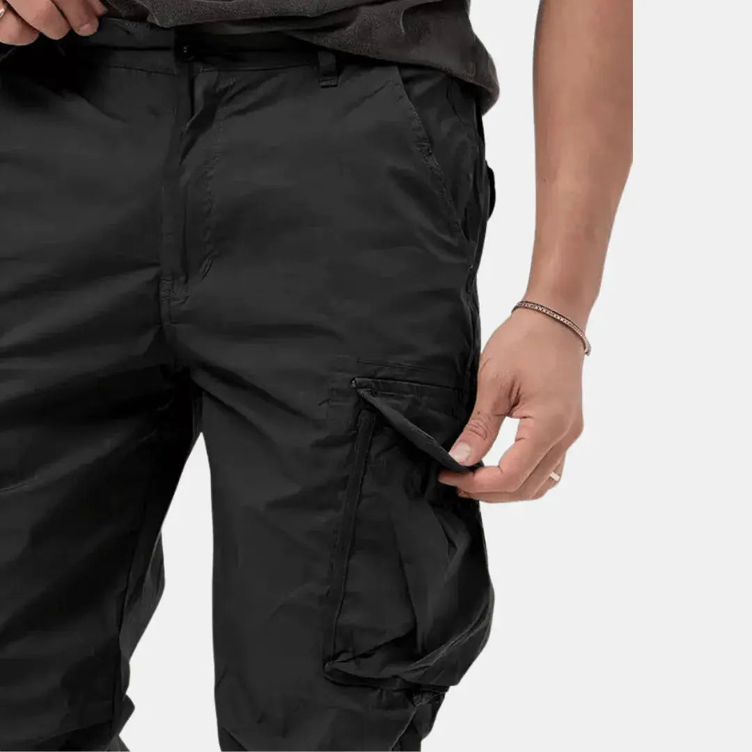 Men's Comfortable Cotton Cargo Joggers - Lucas 1