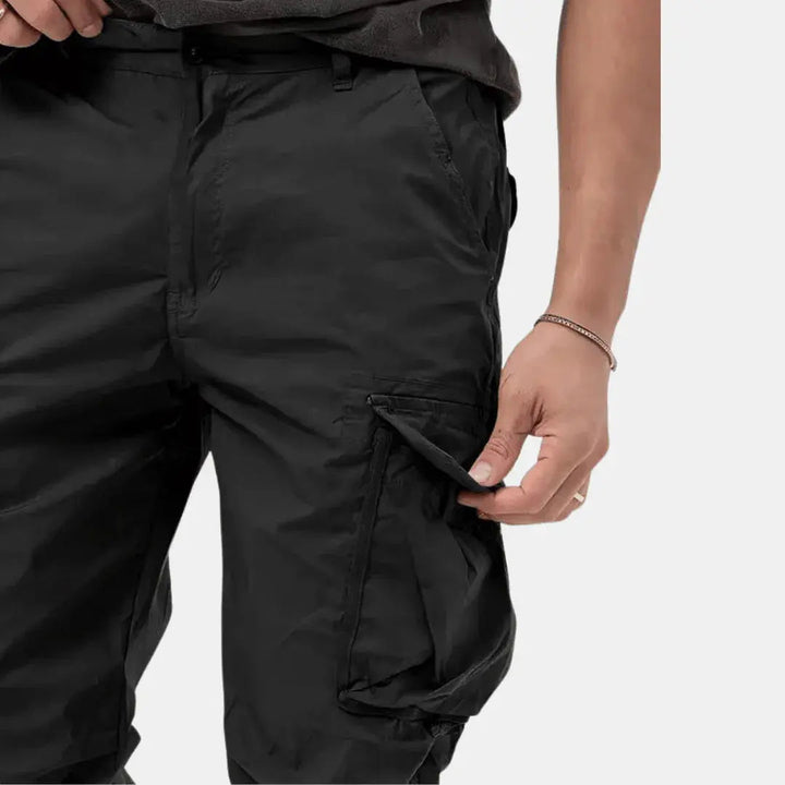 Men's Comfortable Cotton Cargo Joggers - Lucas 1
