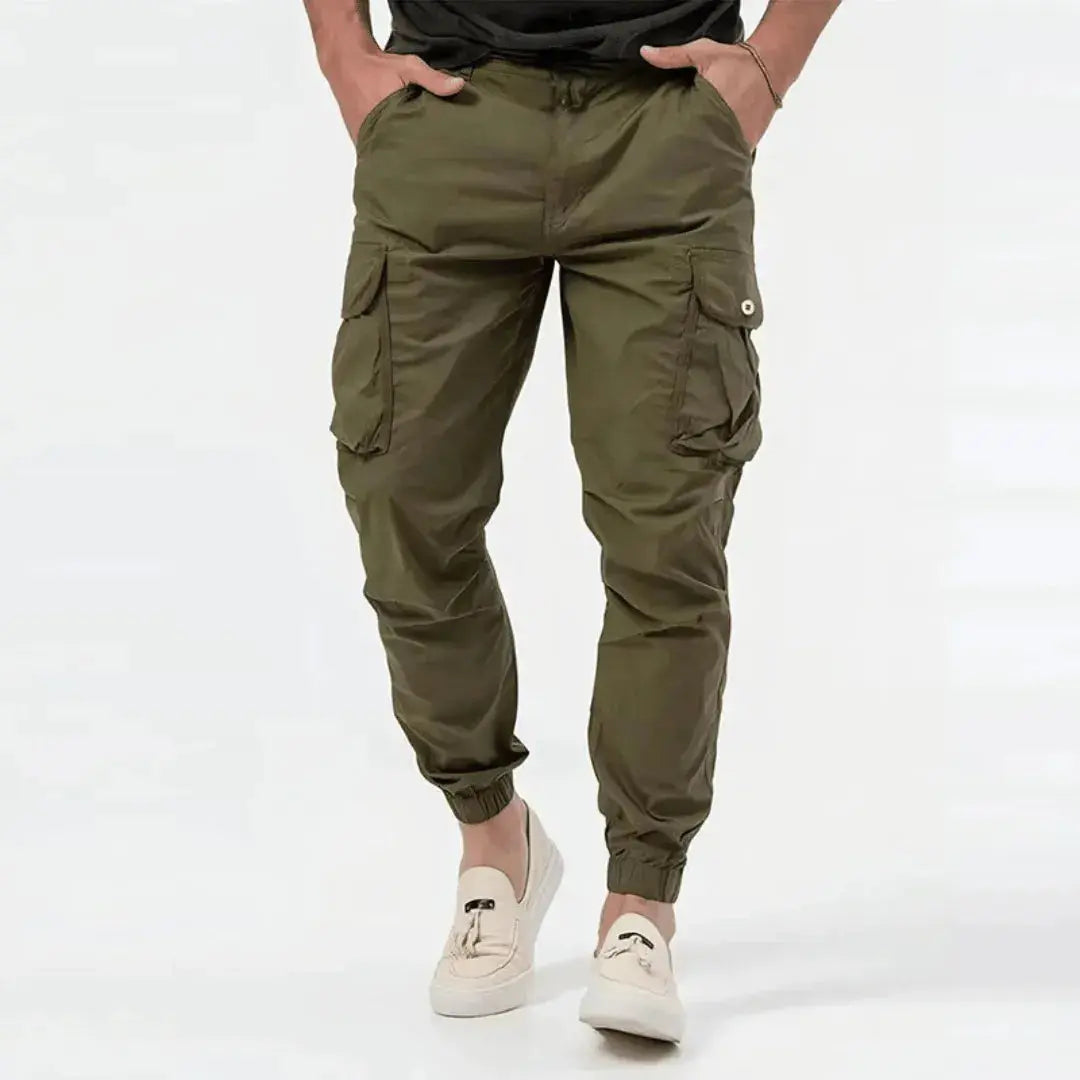 Men's Comfortable Cotton Cargo Joggers - Lucas 2