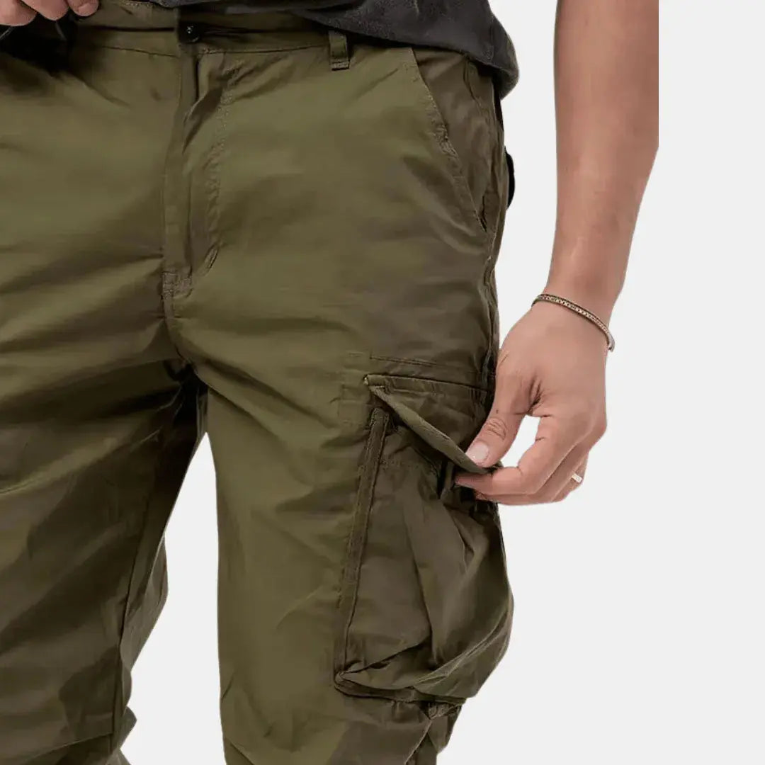 Men's Comfortable Cotton Cargo Joggers - Lucas 4
