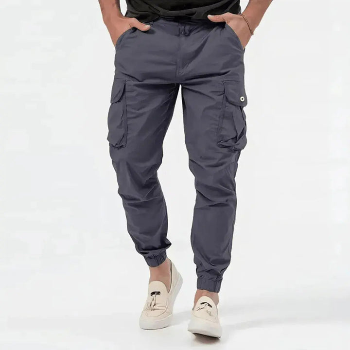 Men's Comfortable Cotton Cargo Joggers - Lucas 7