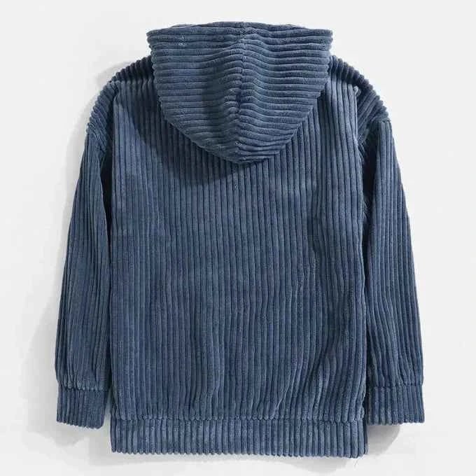 Men’s Wide-Wale Corduroy Oversized Hoodie