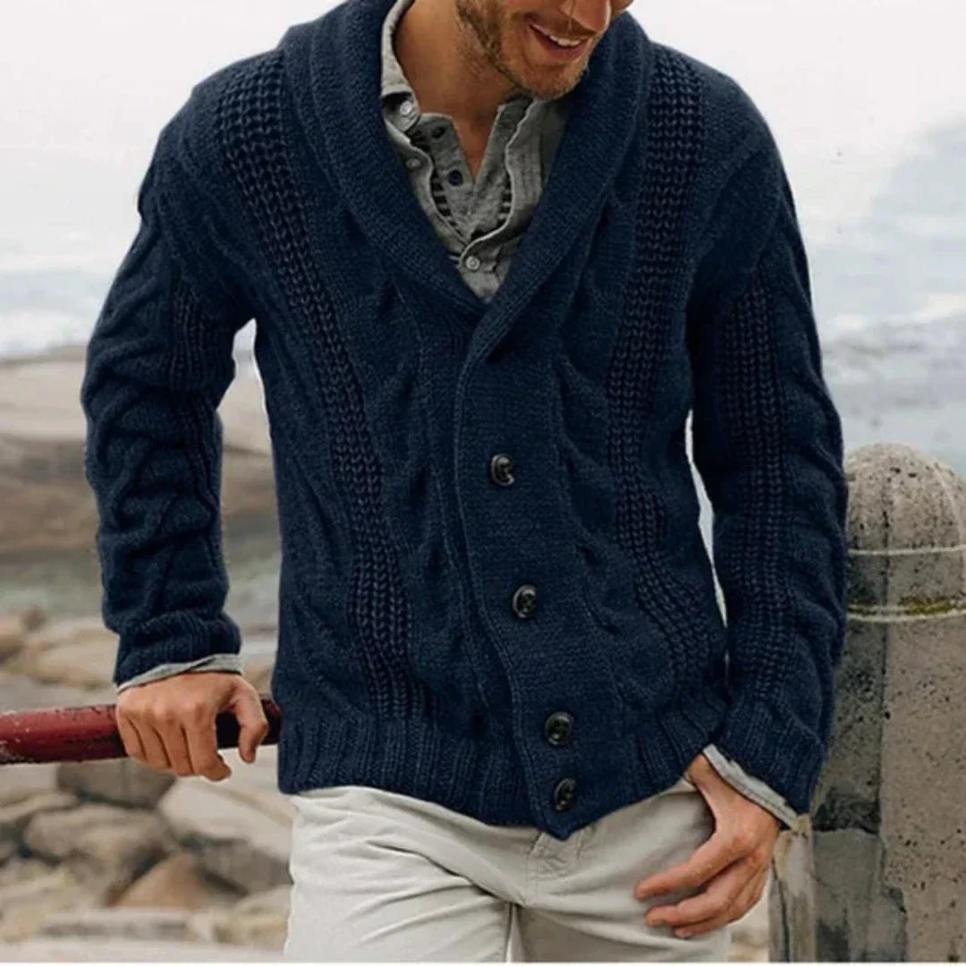 Men's Cozy Cable Knit Winter Jacket - Liam 0