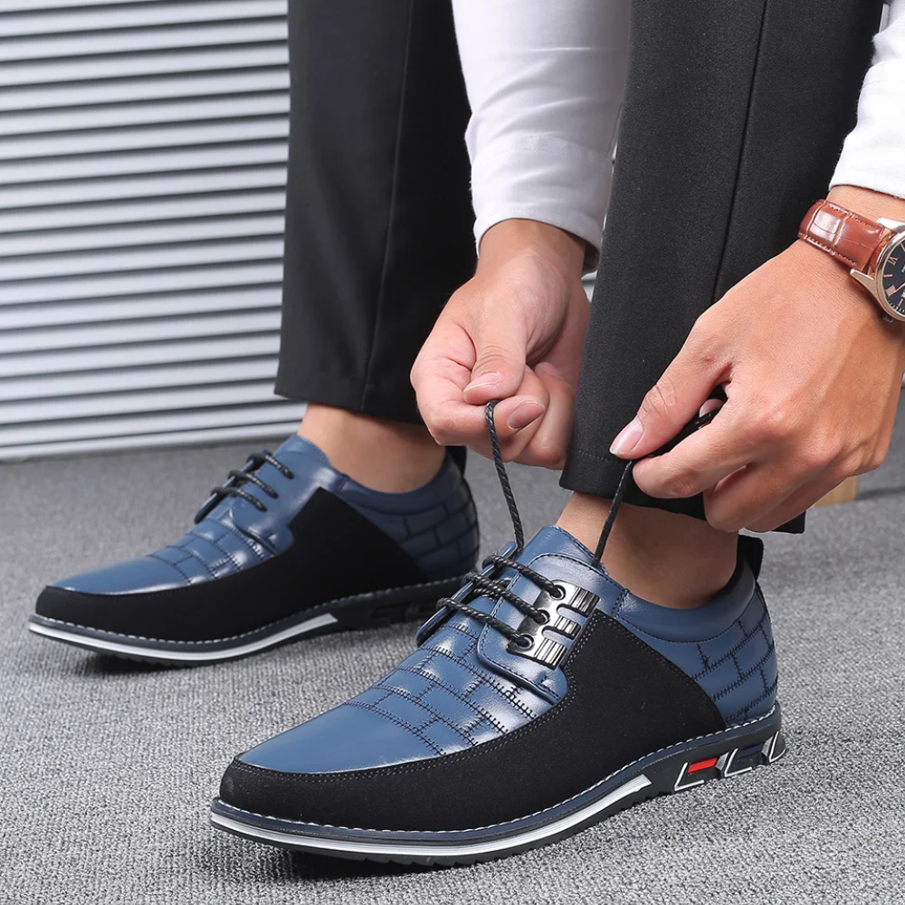 Men’s Orthopaedic Colour Block Lace-Up Sneakers | Adrian