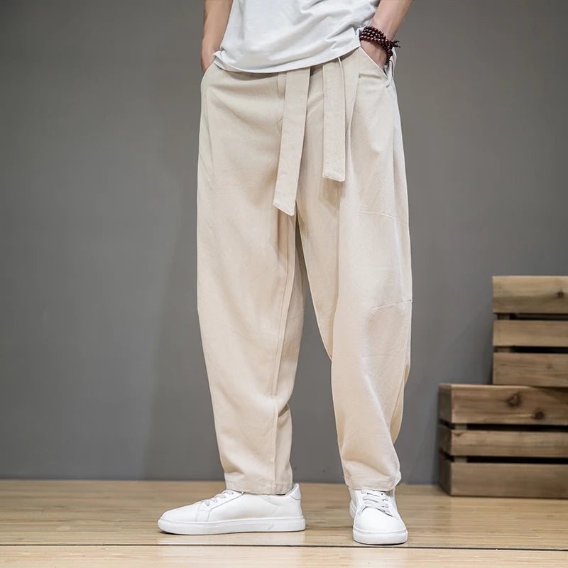 Men's Lightweight Casual Linen Pants - Oliver 1