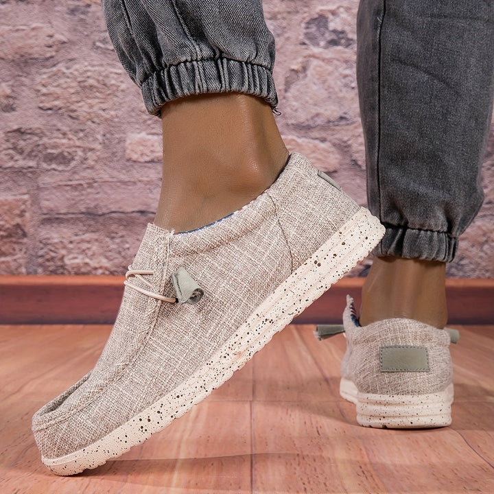 Men’s Canvas Woven Indoor Outdoor Slip-On Loafers