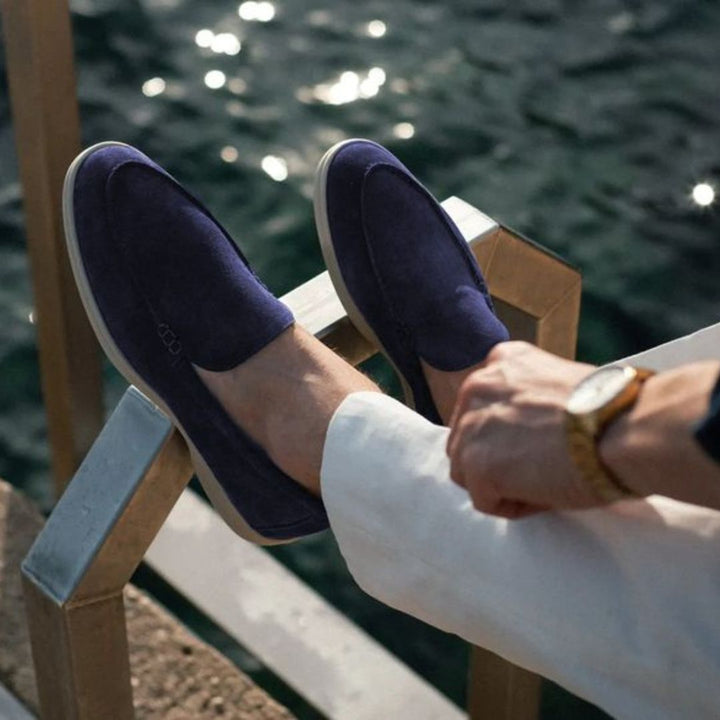 Men’s Faux Suede Casual Slip-On Loafers