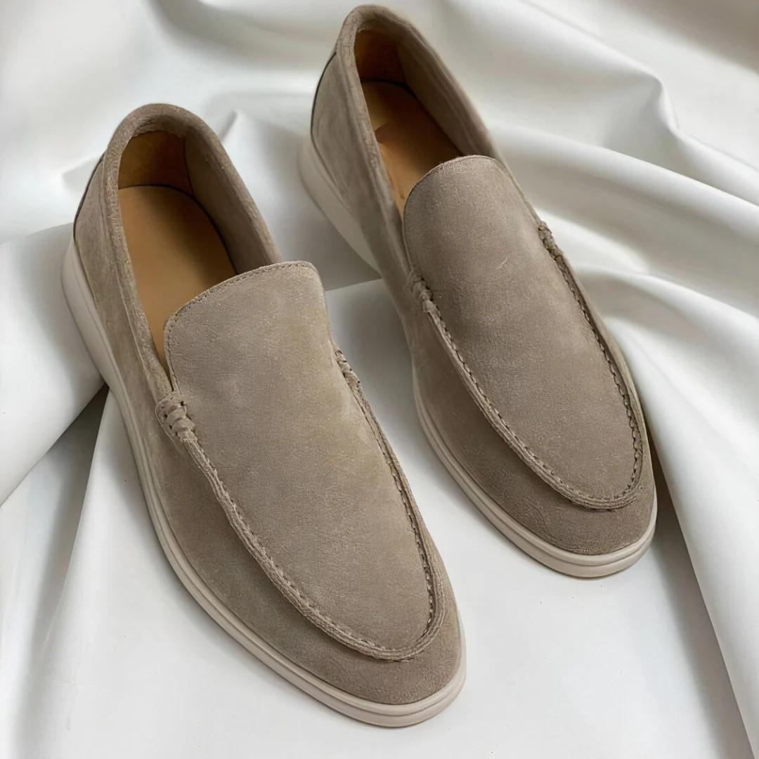Men’s Faux Suede Casual Slip-On Loafers