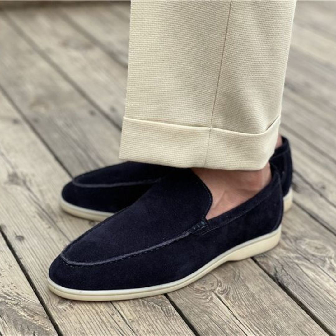 Men’s Faux Suede Casual Slip-On Loafers