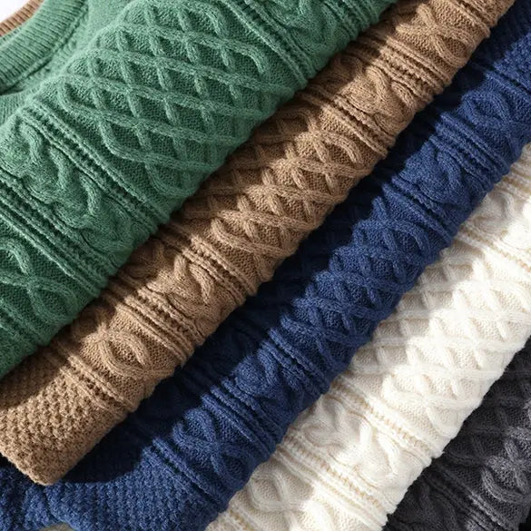 Men's Textured Knit Sweater - Liam 4