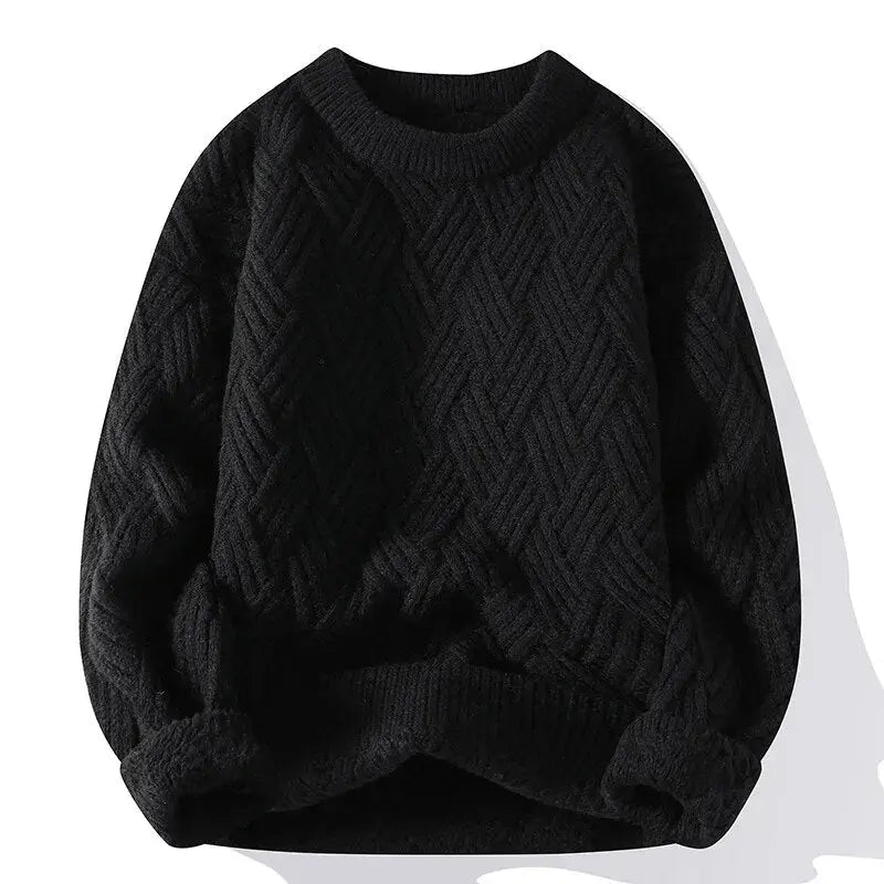 Men's Textured Knit Sweater - Liam 5