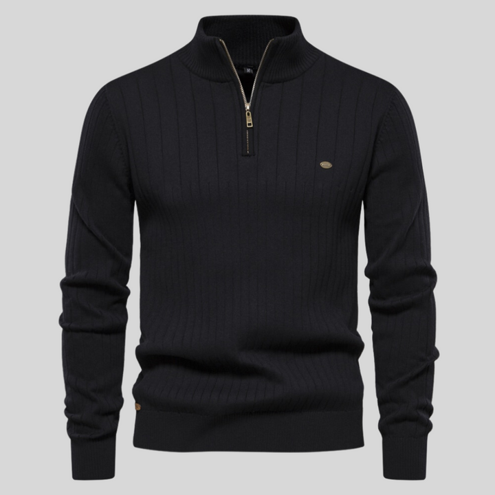 Men's Warm Quarter Zip Sweater - Noah 0
