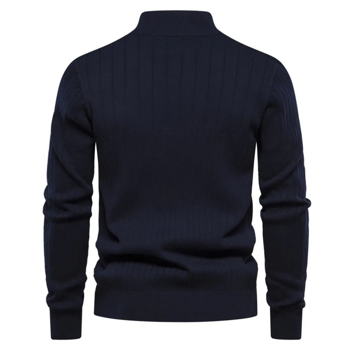 Men's Warm Quarter Zip Sweater - Noah 1