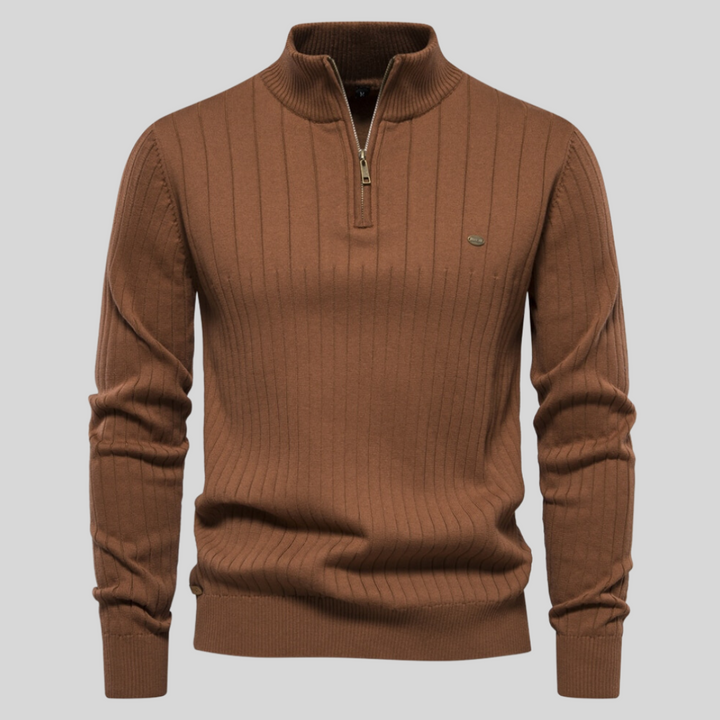 Men's Warm Quarter Zip Sweater - Noah 7