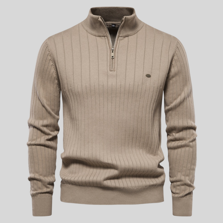 Men's Warm Quarter Zip Sweater - Noah 8