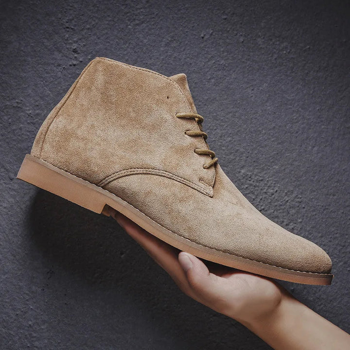 Men’s Faux Suede Lace-Up Chukka Boots