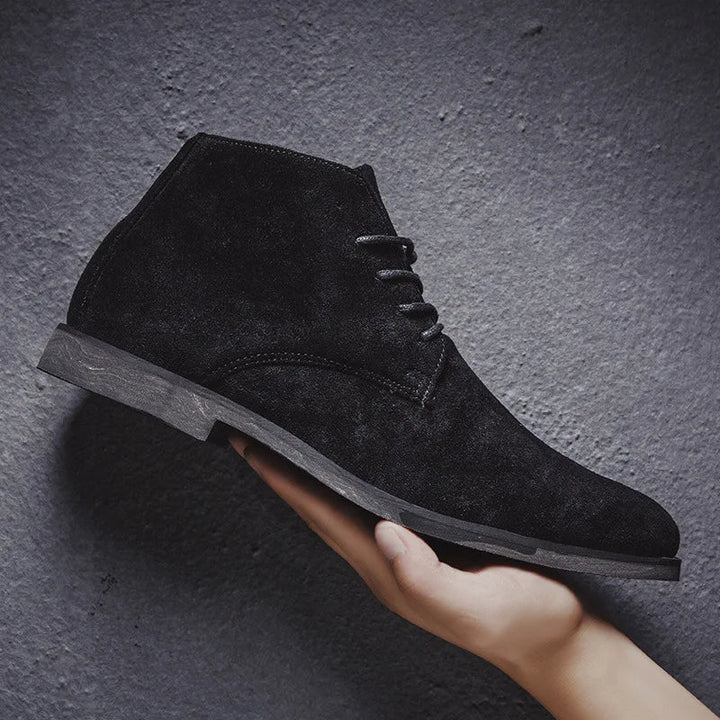 Men’s Faux Suede Lace-Up Chukka Boots