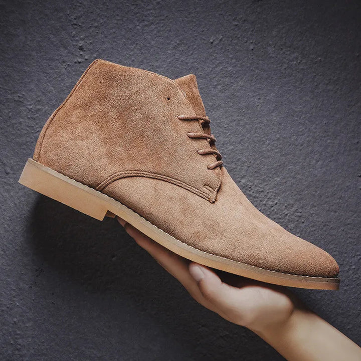 Men’s Faux Suede Lace-Up Chukka Boots