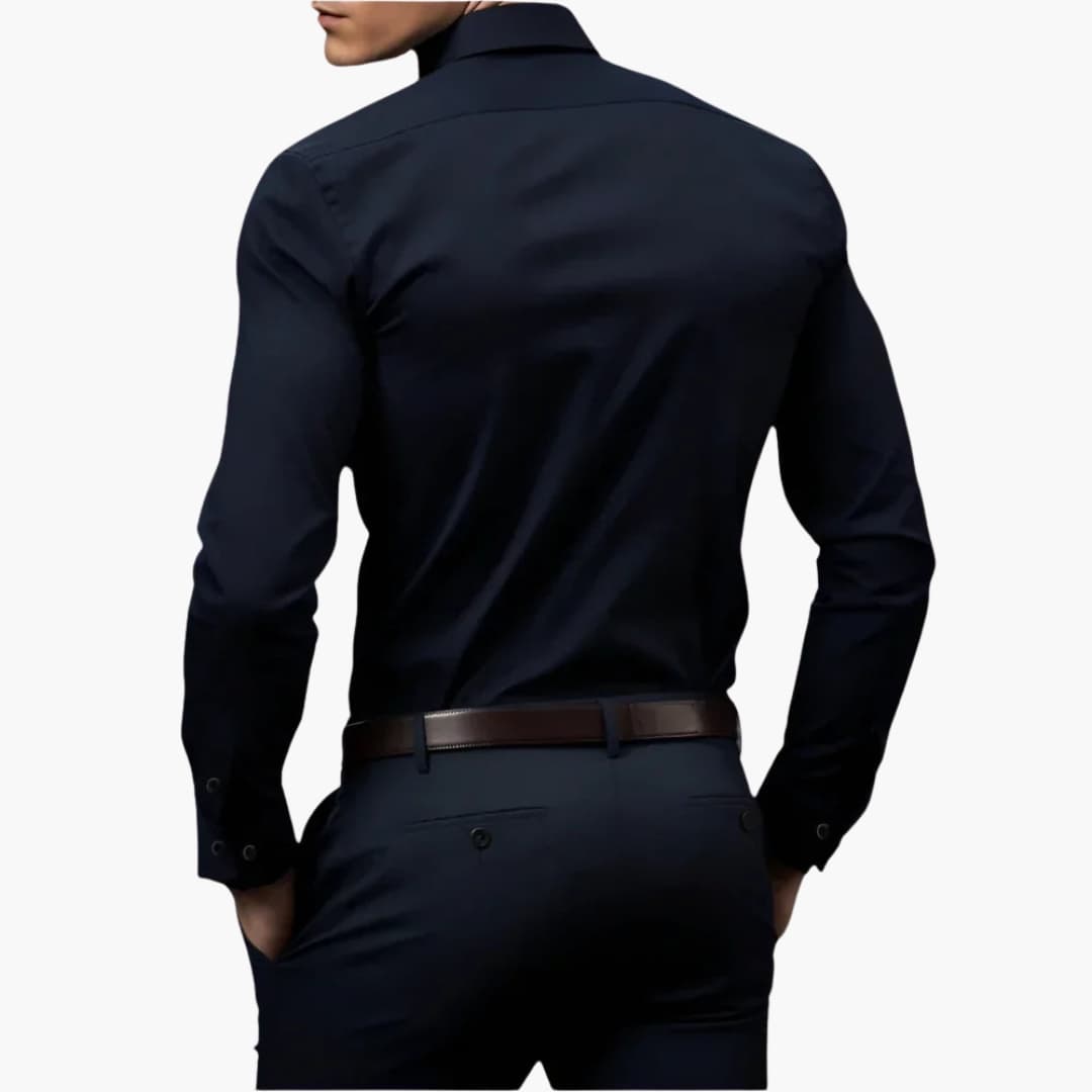 Men's slim-fit shirt with button closure 2